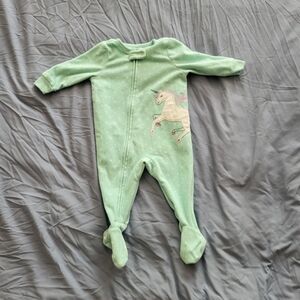 Mint Green Unicorn Kids One Piece 6 Months